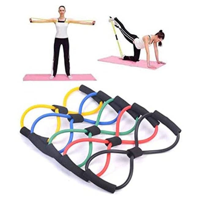 banda elastica en forma de 8 goma pilates